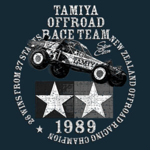 1989 Team Tamiya Retro Tee - Mens sizes up to 3XL - Good choice of colours Design