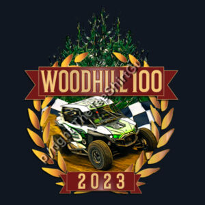 Woodhill 100 2023 Official Tee Shirt - Mens - SM up to 3XL Design