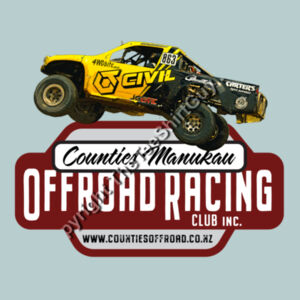 The Counties Manukau Offroad Racing Club sponsored by CT CIVIL ladies tee shirt - all colours, all sizes Design