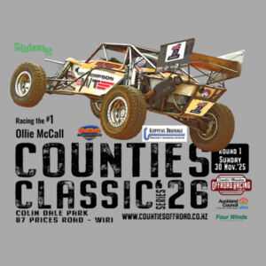 The Counties Classic 2026 Round 1 Ollie McCall Mens Tee - All sizes, some colours - Quality Guaranteed Design