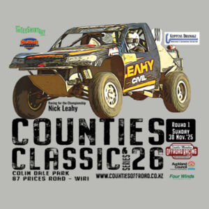 The Counties Classic 2026 Round 1 Nick Leahy Mens Tee - range of colours, all sizes, Quality Guaranteed Design