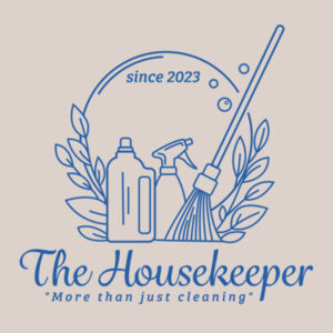The Housekeeper mens shirt with logos on front and back - all sizes - light shirts - quality gauranteed Design