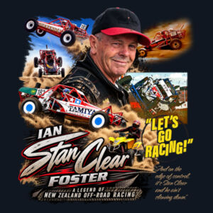 The Ian 'Stan Clear' Foster tribute tee - Ladies Black Tee - all sizes - quality guaranteed Design
