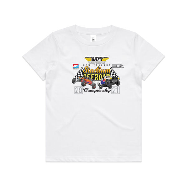 Mickey Thompson New Zealand Stadium Offroad Championship 2021 - Official Kids Teeshirt FrontPrint Thumbnail