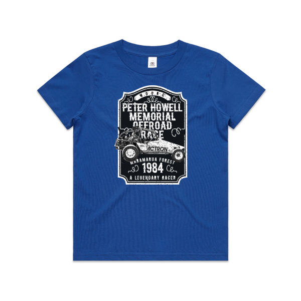 The Peter Howell Memorial Offroad Race Retro Kids Tee Shirt Thumbnail