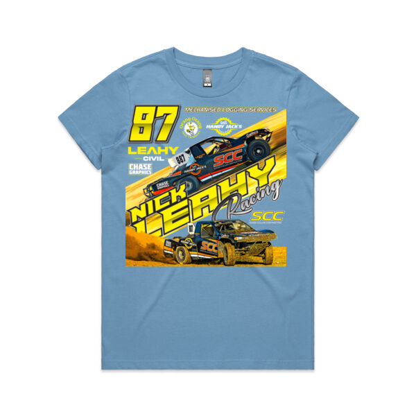 The Nick Leahy Racing Team tee shirt - ladies  - all sizes - all colours Thumbnail