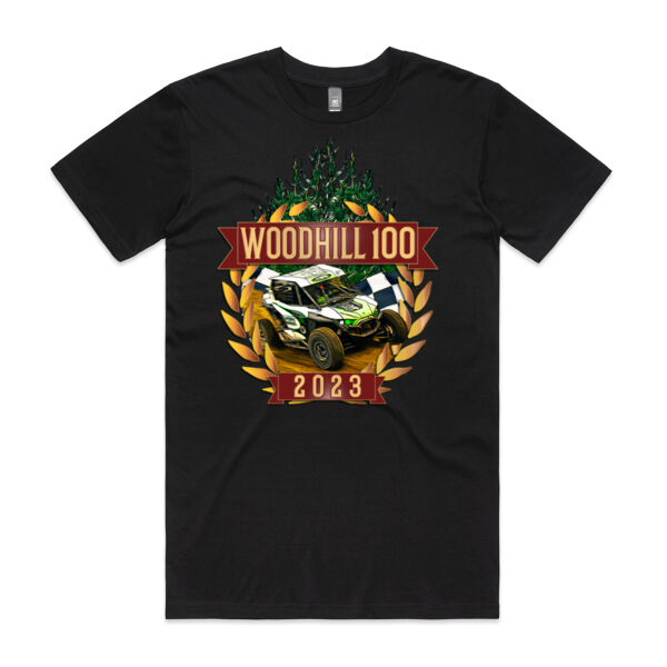 Woodhill 100 2023 Official Tee Shirt - Mens - SM up to 3XL Thumbnail