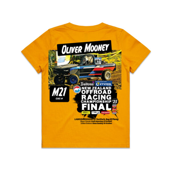 M21 Oliver Mooney ORANZ Final 2025 - print on back of Kids Tee Shirt - Kids Sizes - A good range of garment colours Thumbnail