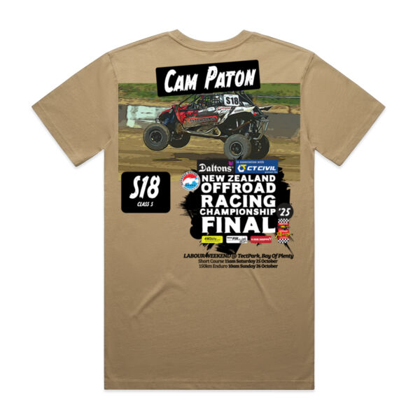 S18 Cam Paton ORANZ Finals Tee Shirt - All Colours - All Sizes - AS Colour Garments - Quality Gauranteed Thumbnail