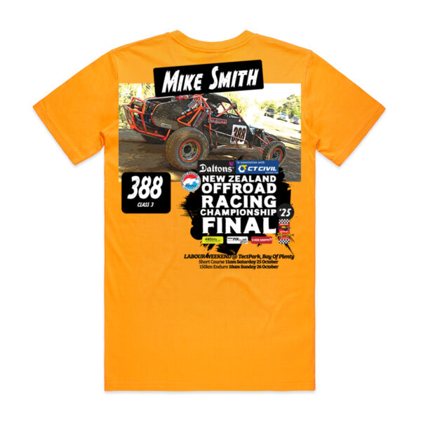 388 Mike Smith ORANZ Finals Tee Shirt - All Garments - All Colours - All Sizes - Guaranteed Quality Thumbnail