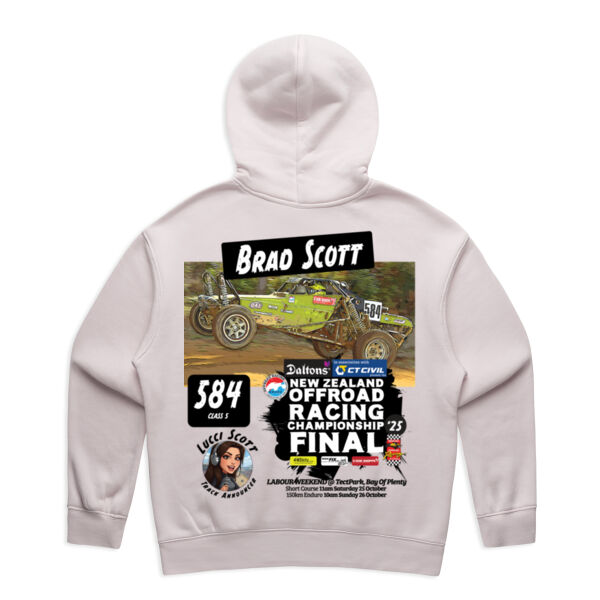 584 Brad Scott - Lucci Scott Announcer Ladies Hoodie - limited colour garments range - all sizes - quality quaranteed Thumbnail