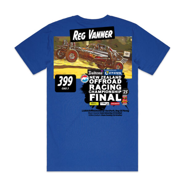 399 Reg Vanner ORANZ Final Tee - limited colour range - all sizes - quality guaranteed Thumbnail