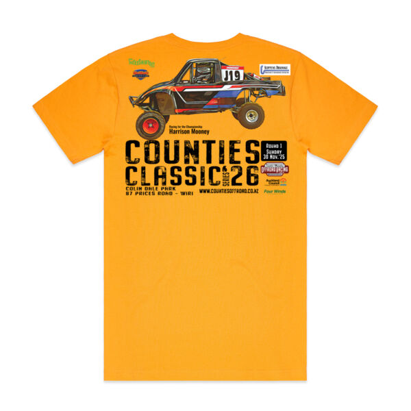 The Counties Classic 2026 Round 1 Harrison Mooney Mens Tee most colours - all sizes - quality gauranteed Thumbnail
