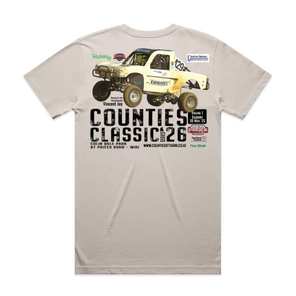 The Counties Classic 2026 Round 1 Vincent Joy Mens Tee -  all sizes - Quality Guaranteed Thumbnail