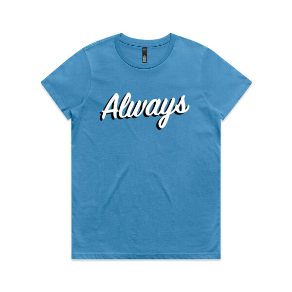 Always Running With Steve Ladies Adult Tee - full range of colours - all sizes - Quality Gauranteed Thumbnail