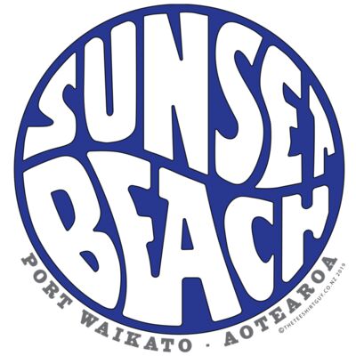 Sunset Beach device white on blue Thumbnail